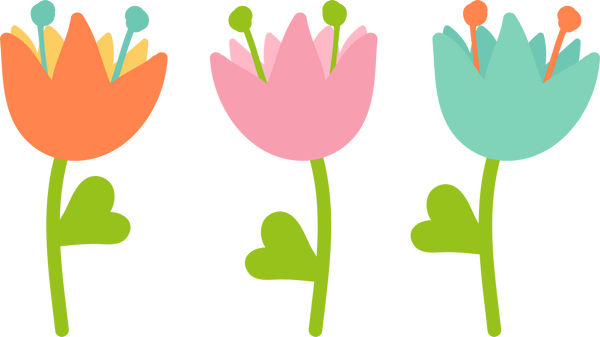 Three Tulips SVG Cut File