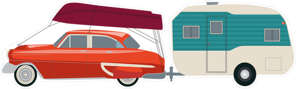 Car and Trailer Print & Cut File