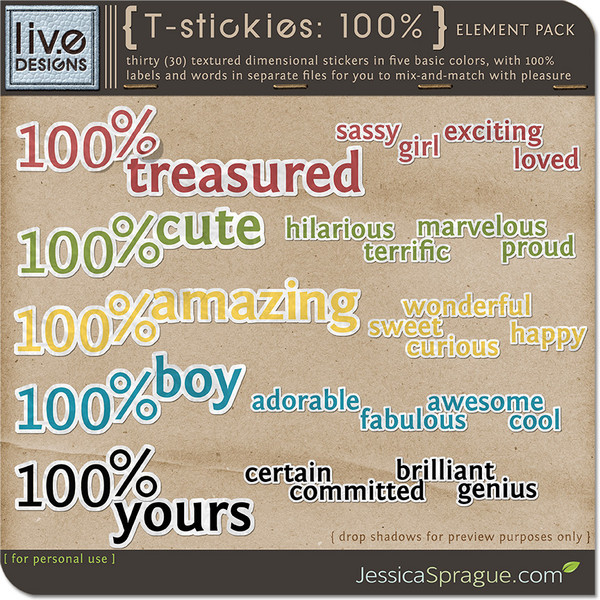 T-Stickies: 100%