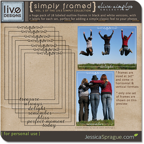 { liv.e simply collection vol.5 } Simply Framed