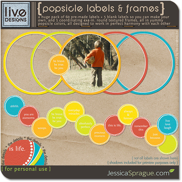Popsicle Labels & Frames