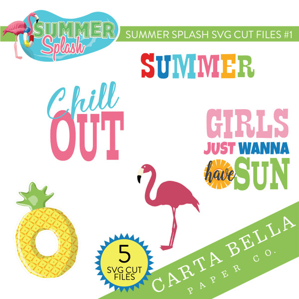 Summer Splash SVG Cut Files #1