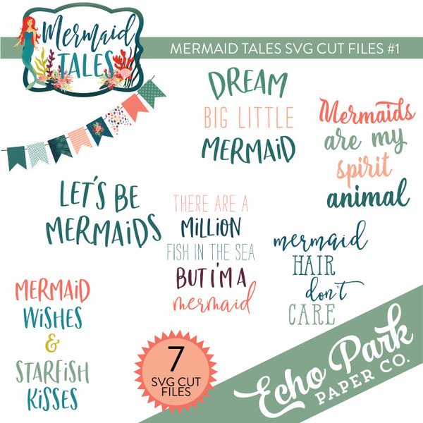 Mermaid Tales SVG Cut Files #1