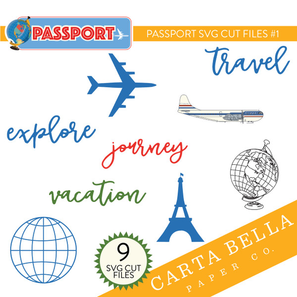 Passport SVG Cut Files #1