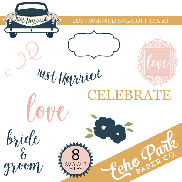 Just Married SVG Cut Files #3