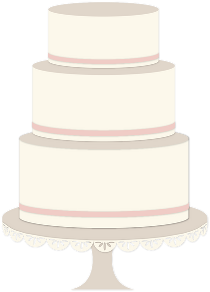 Wedding Cake #2 Print & Cut File - Snap Click Supply Co.
