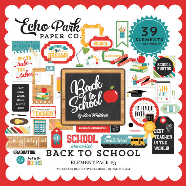 Back to School Element Pack #3