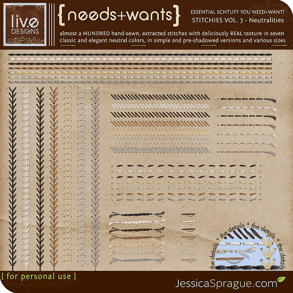 Needs + Wants: Stitchies Vol. 3 - Neutralities