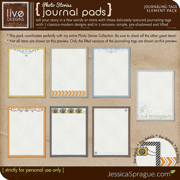 Photo Stories - Journal Pads