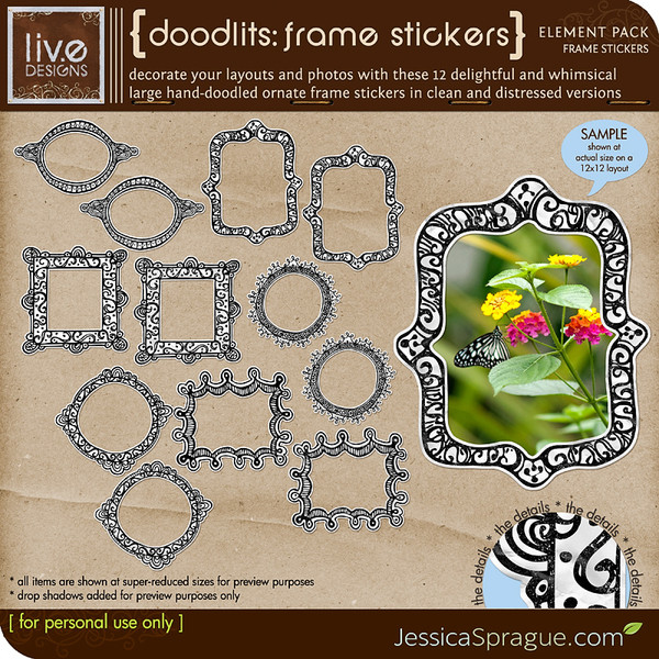 Doodlits Frame Stickers