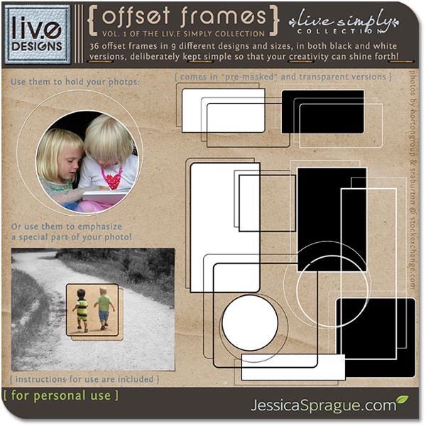 { liv.e simply collection vol.1 } Offset Frames