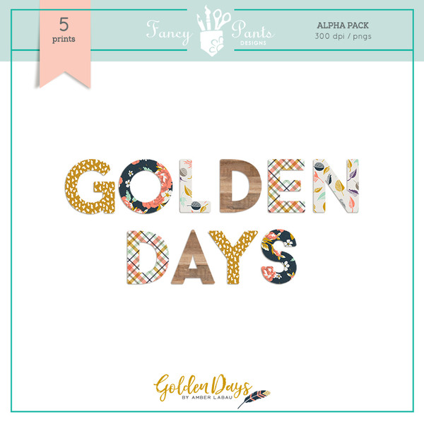 Golden Days Alphabet Sets