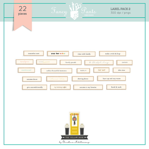 The Yellow Door Label Words