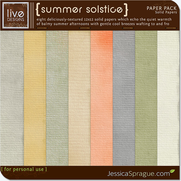 Summer Solstice Paper Pack - The Solid Papers