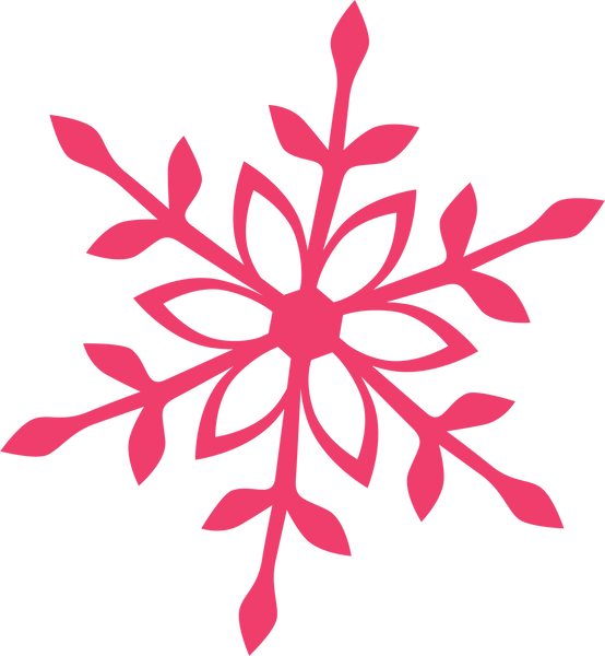 Merry & Bright Snowflake #2 SVG Cut File