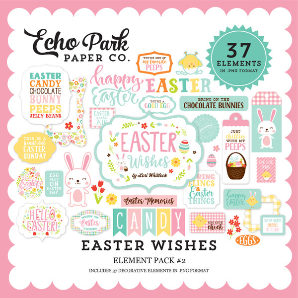 Easter Wishes Element Pack #2