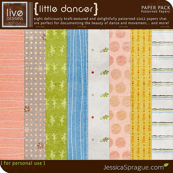 Little Dancer - Patterned Papers