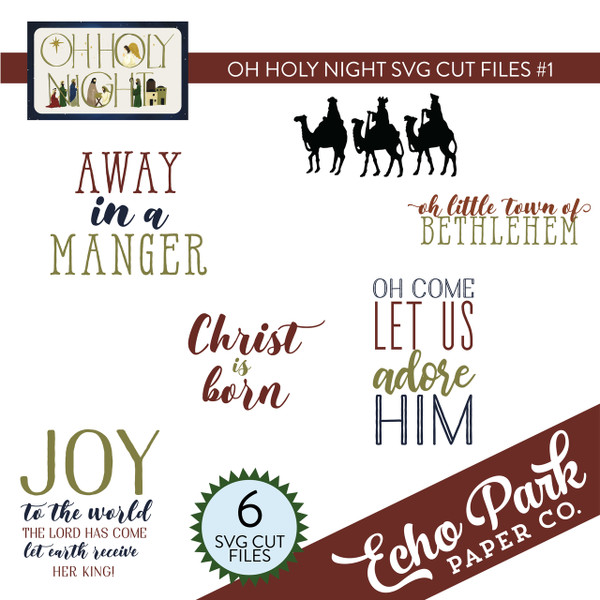 Oh Holy Night SVG Cut File #1