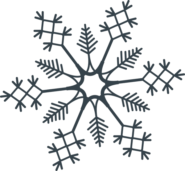 Let It Snow on Snowflake SVG Cut File - Snap Click Supply Co.