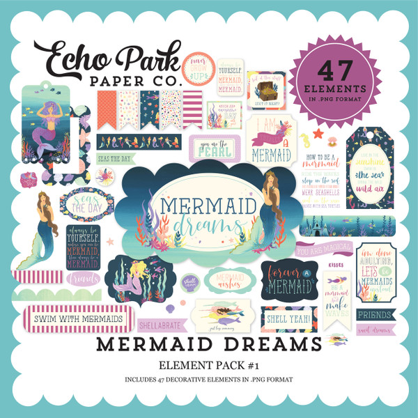 Mermaid Dreams Element Pack #1
