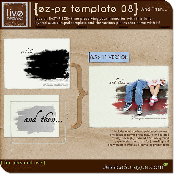 EZ-PZ Template 08 - And Then {8.5x11 Version}