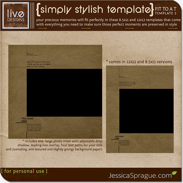 Simply Stylish Template - Fit to a T Vol.2