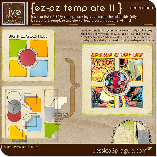 EZ-PZ Template 11 - Doodleedoo