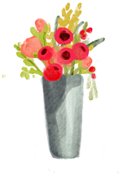 Flower Vase Print & Cut File