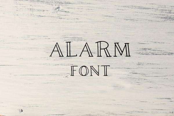 CG Alarm Font