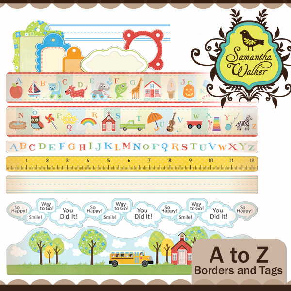 A to Z Borders and labels