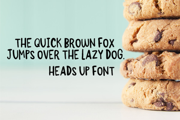 CG Heads Up Bold Font