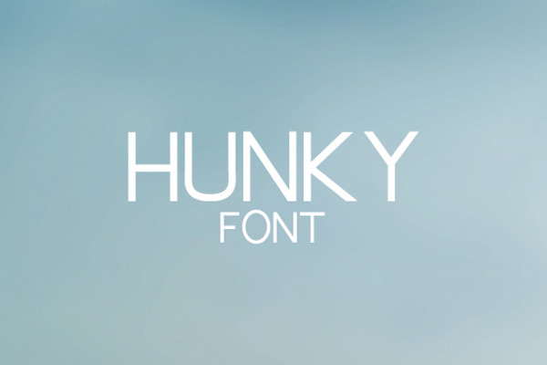 CG Hunky Font