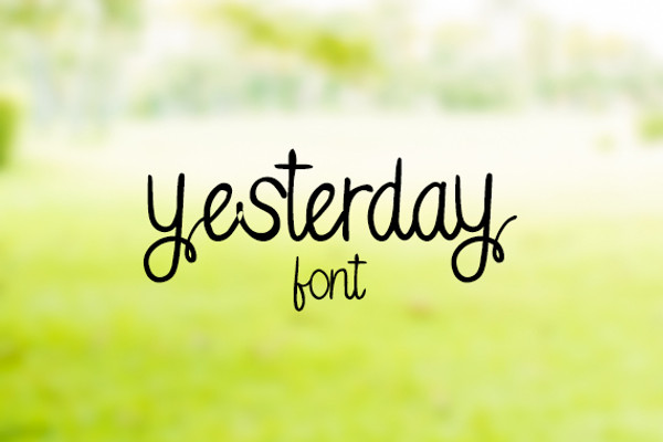 CG Yesterday Font