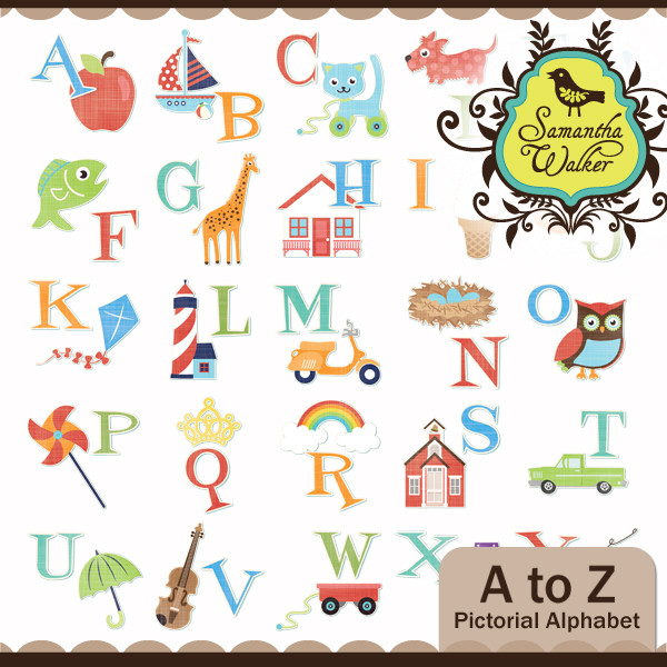 A to Z Pictorial Alphabet
