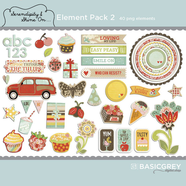 Serendipity & Shine On Element Pack 2