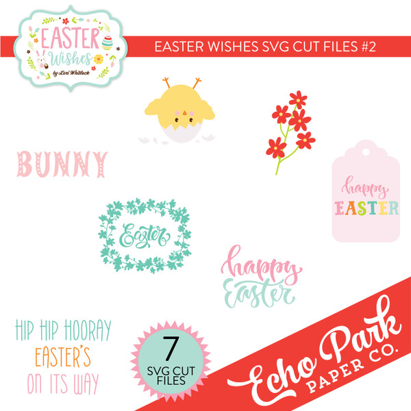 Easter Wishes SVG Cut Files #2