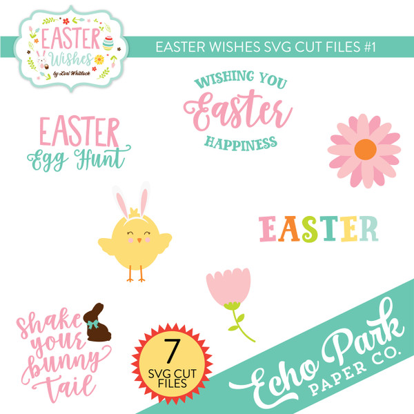Easter Wishes SVG Cut Files #1