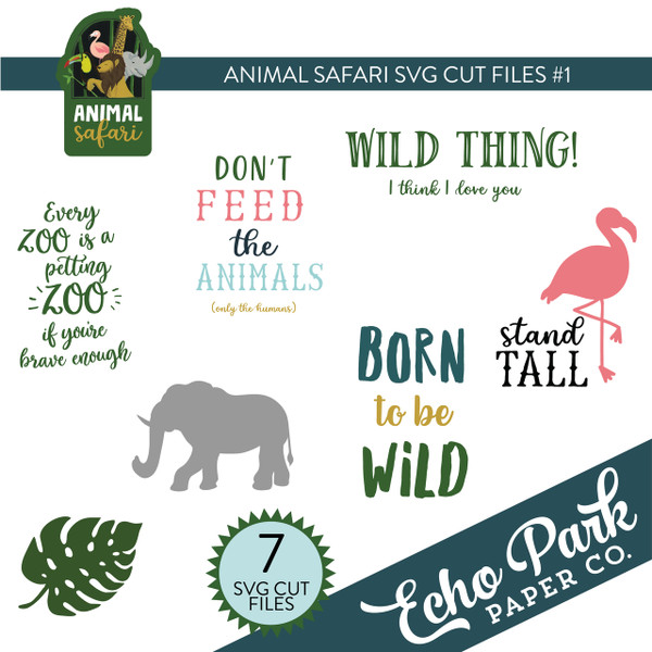 Animal Safari SVG Cut Files #1