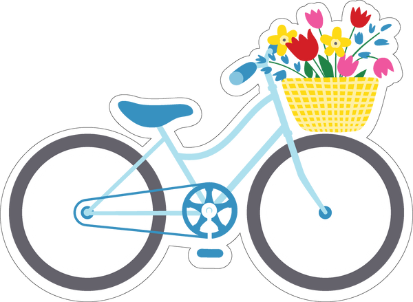 Bike with Basket Print & Cut File