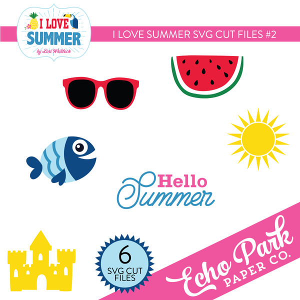 I Love Summer SVG Cut Files #2