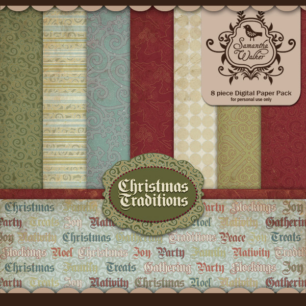 Christmas Traditions basic papers