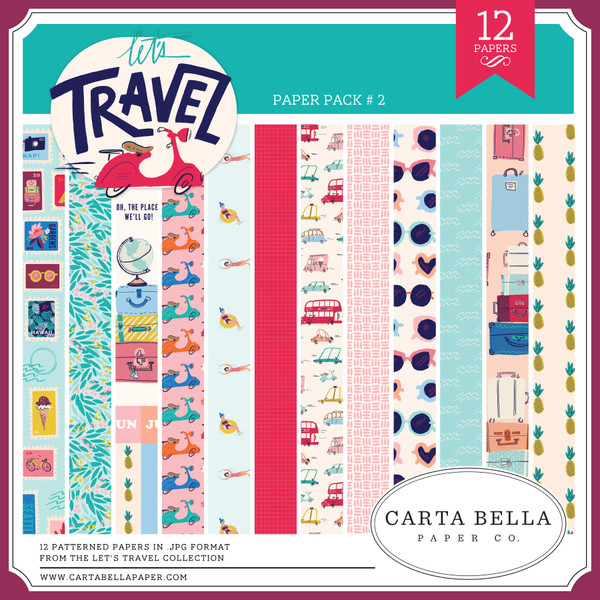 Let's Travel Paper Pack #2