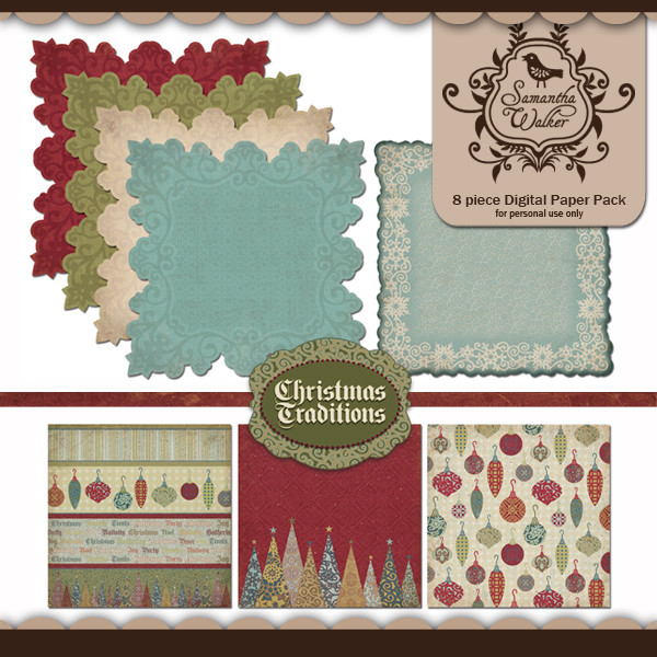 Christmas Traditions Designer papers