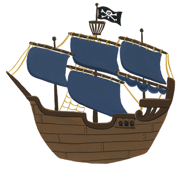 Lost In Neverland Pirate Ship Print & Cut File