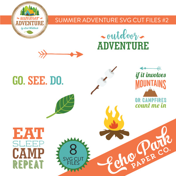 Summer Adventure SVG Cut Files #2