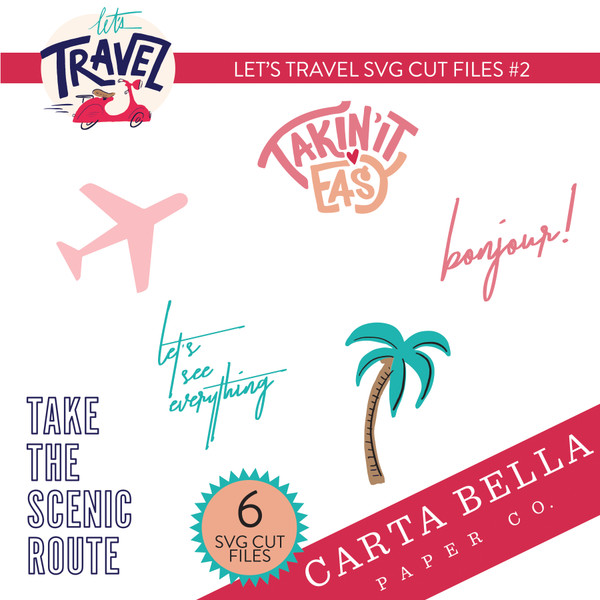 Let's Travel SVG Cut Files #2