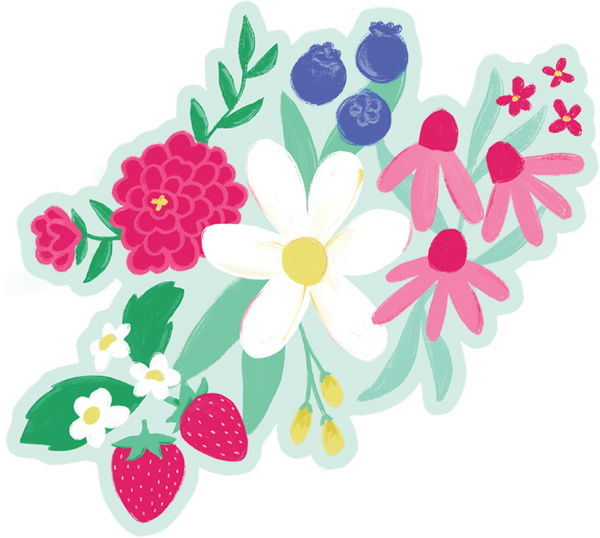 Best Summer Ever Flower Bunch Print & Cut File