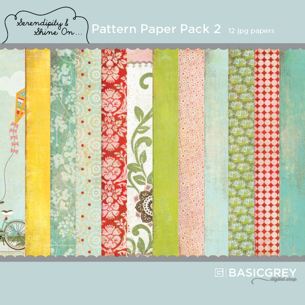 Serendipity & Shine On Pattern Paper Pack 2