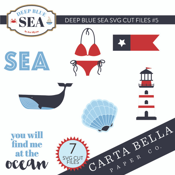 Deep Blue Sea SVG Cut Files #5