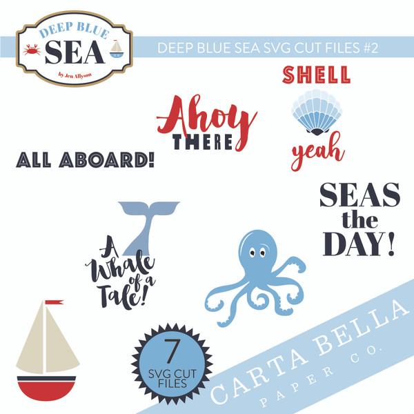 Deep Blue Sea SVG Cut Files #2